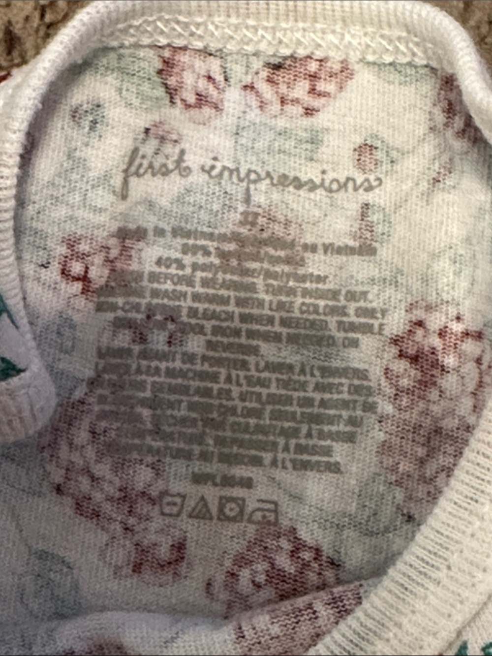 First Impressions Raspberry Print Outfit - Picture 4 of 6